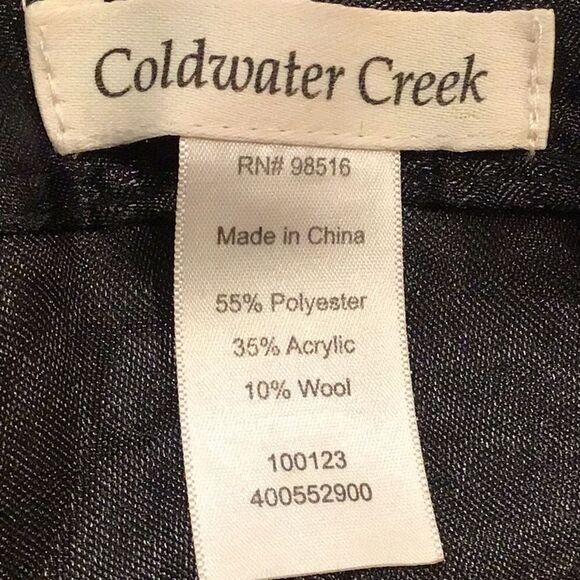 Coldwater Creek Bundle of Two Purple Olive Green Mottled Knit Brimmed Wool Hats - Picture 14 of 14